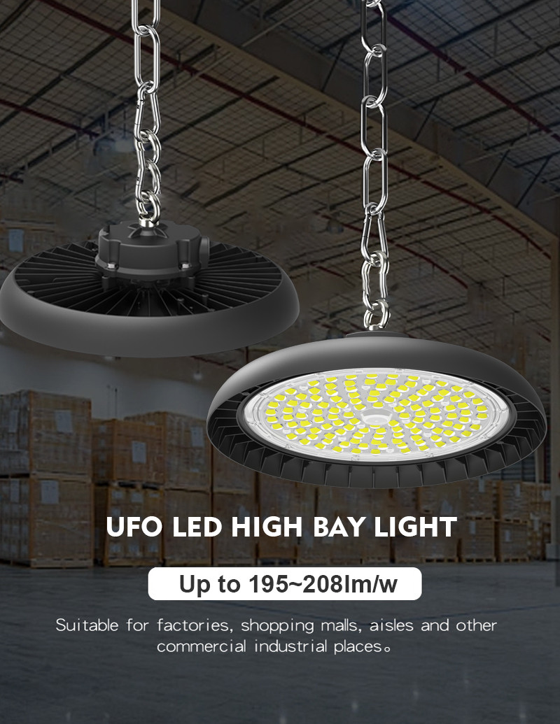 Commercial Led Warehouse Lights 100w High Bay Led Lights Die Cast Aluminum Alloy