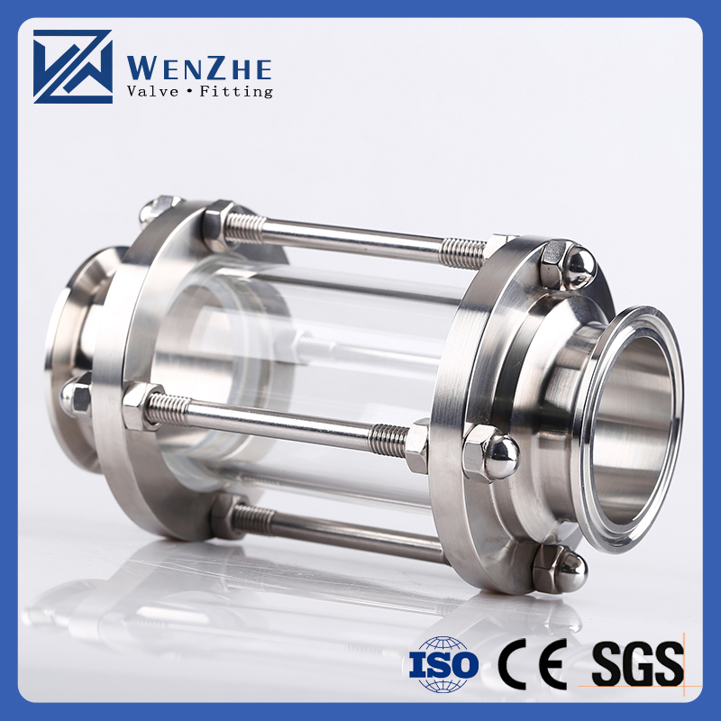 Durable 304 316L Sanitary Stainless Steel Clamp/Weld Tubular Sight Glass for Beer Tank