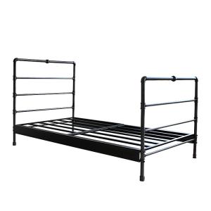 Quality Fashion Metal Single Bed Customizable Size Simple Shape Stable Load Bearing wholesale