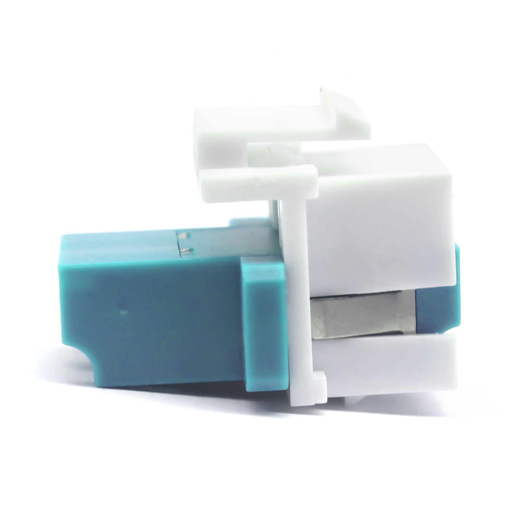 LC PC Duplex OM3 MM FTTH Inner Shutter Flange Adapter for Secure Fiber Optic Networks