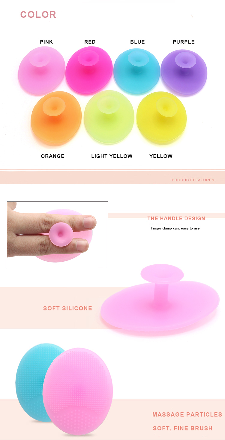 FDA Standard 7.4g Silicone Houseware Silicone Face Wash Brush