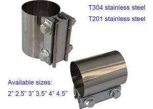 Quality 2.5&quot; T304 Stainless Steel Exhaust Clamps Butt Joint wholesale