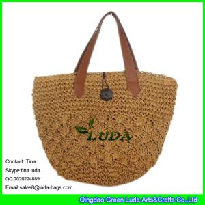 Quality LUDA design straw women bag crochet bag western straw market bag wholesale