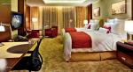 hotel furniture, bedroom, wooden bed, bed head, bed stool, bedding, mattress