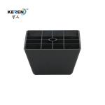 KR-P0169 Black Square Plastic Furniture Feet For Cabinet High Corrosion