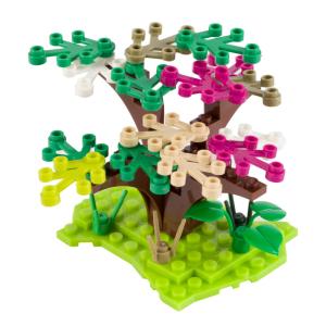 Quality 100pcs brick particle 2423 legoinglys plant leaves 4 x 3 garden animal zoo MOC accessory DIY building block brick assemb wholesale