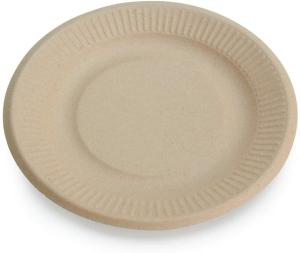 Quality Round Kraft Disposable Cardboard Food Trays BPA Free Recyclable wholesale