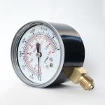 1600 Mmwc Brass Socket Pressure Gauge 316 Ss Tube And Socket Gauge