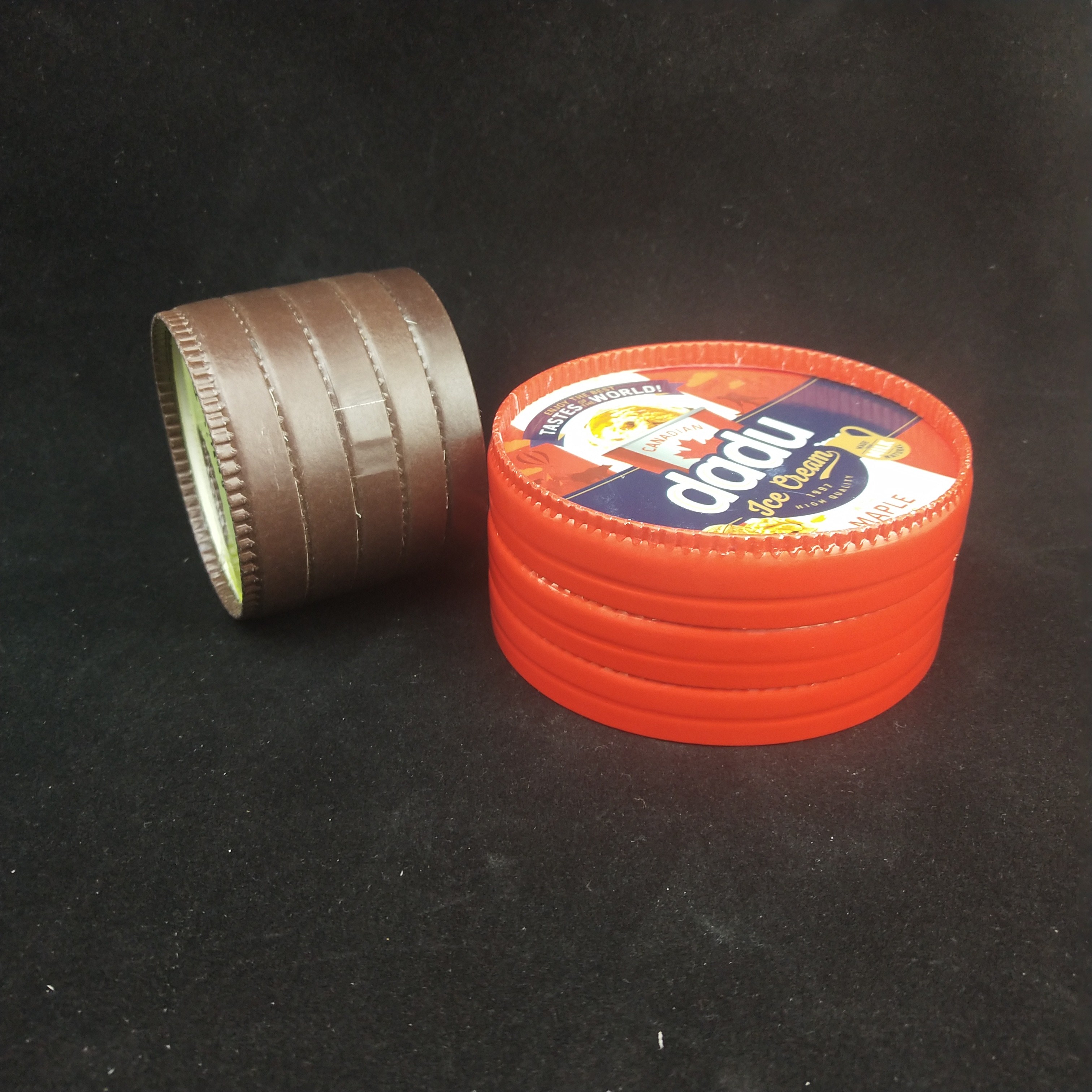 475ml Biodegradable Ice Cream Tubs With Lids , 520ml Ice Cream Paper Bowl