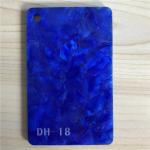 Flexible Blue Pearl Acrylic Sheets 1050x630mm Perspex Sheet For Earring making