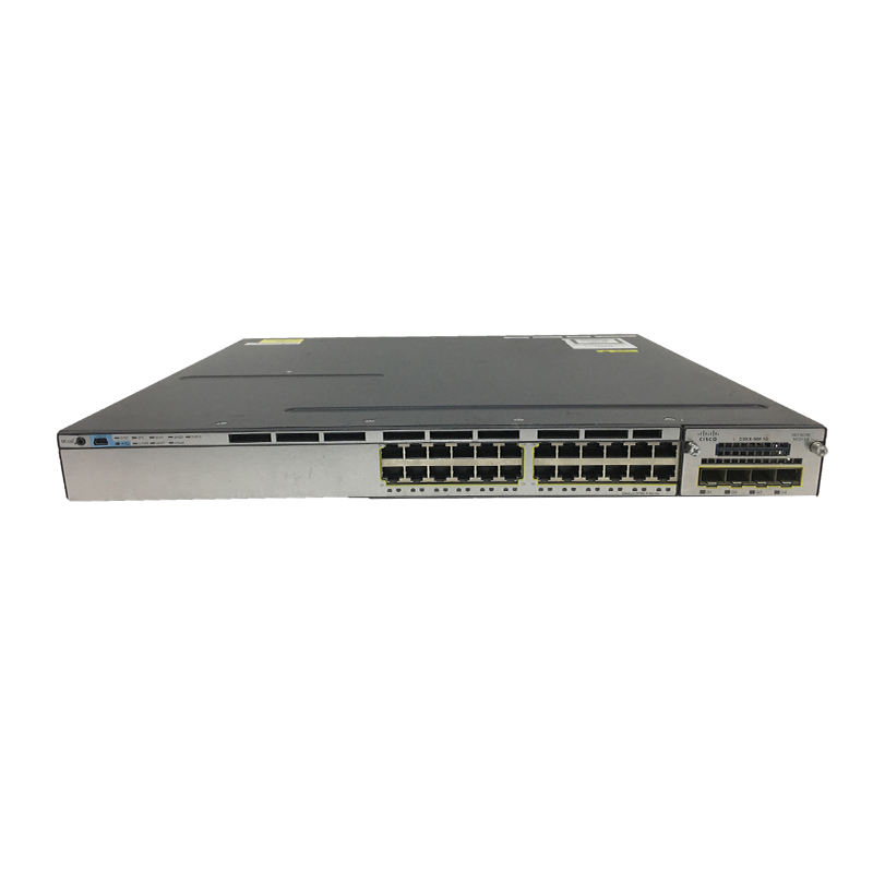 24 Port 3750X-24T Layer 3 Switch with 10/100/1000Mbps Transmission Rate and QoS Function Data IP Base Managed Stackable