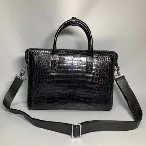 Quality Authentic Crocodile Belly Skin Businessmen Briefcase Working Handbag Genuine Alligator Leather Male Large Portfolio Bag wholesale