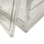 Custom Logo Clear Acrylic Magnetic Shoe Box Foldable Transparent Drop Front