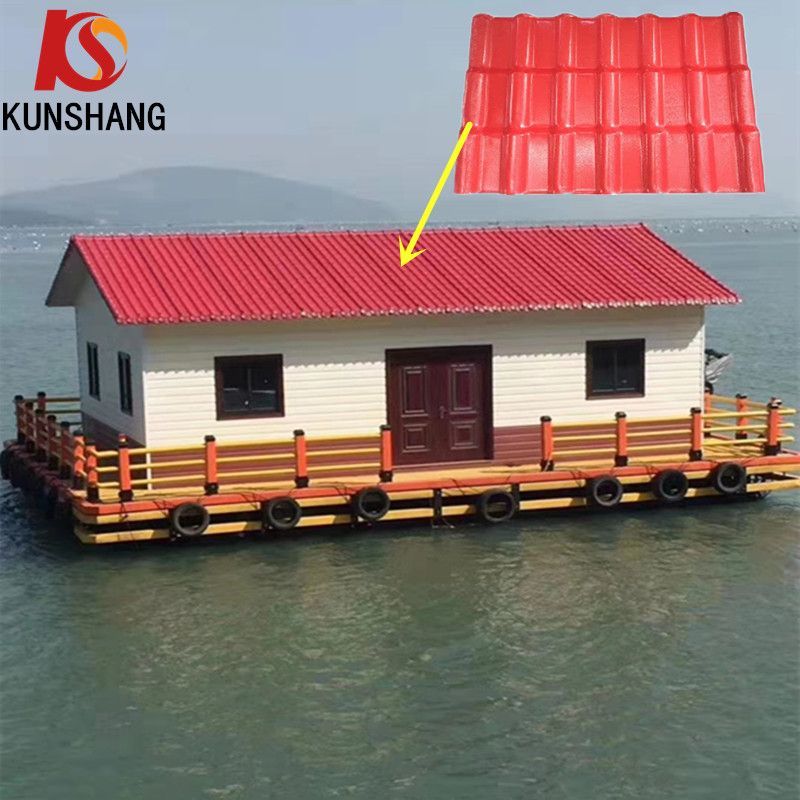 Indian Popular Spanish Style Shingle ASA Coated UPVC PVC Roofing Sheet