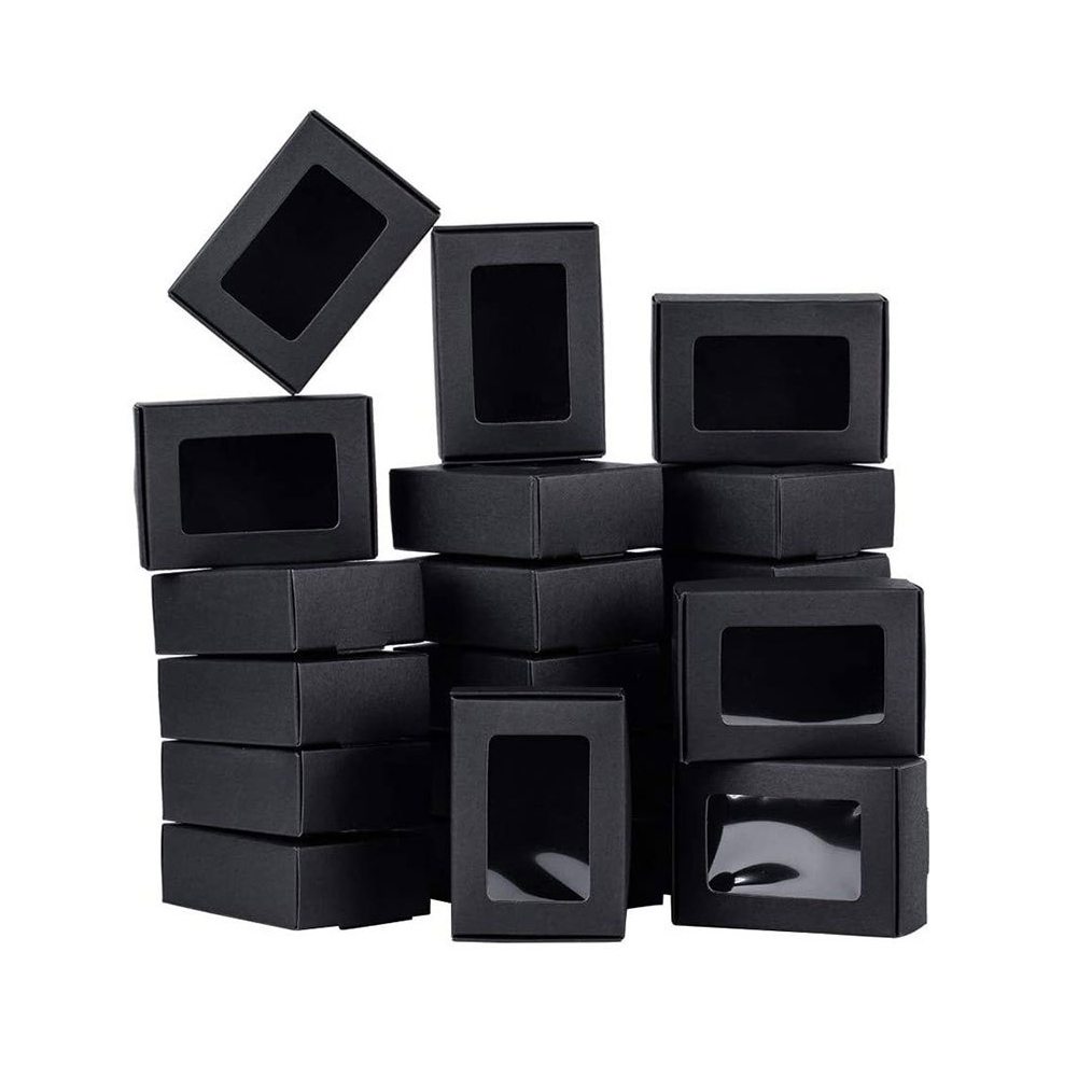 Shampoo Custom Logo Small Airplane Cosmetic Folding Paper Packaging Box with Clear Window