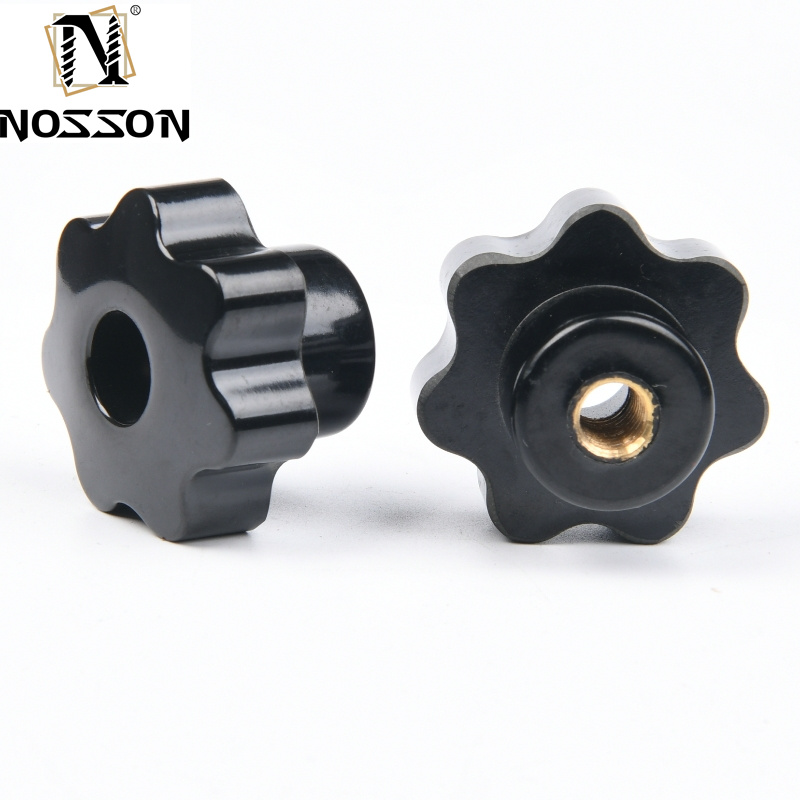 Black Oxide Finish Healthcare T-Head Plastic Knob for Easy Clamping and Tightening in Automotive Industry