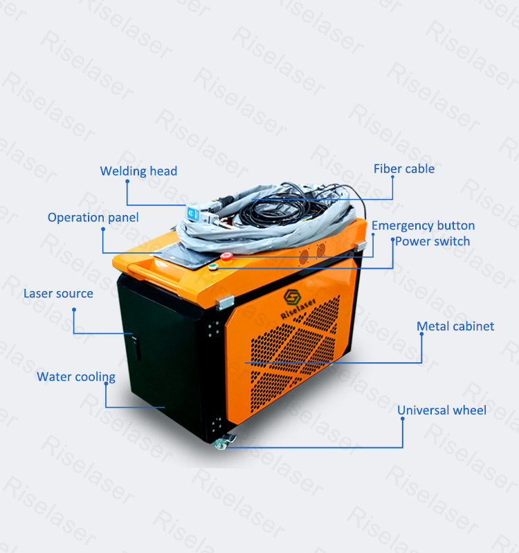 CW Fiber Mini Laser Soldering Machine 1000W 1500W 2000W For Aluminum Copper SS