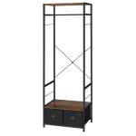 Industrial Design Open Wardrobe for Bedroom, Open Wardrobe with Fabric Drawers,