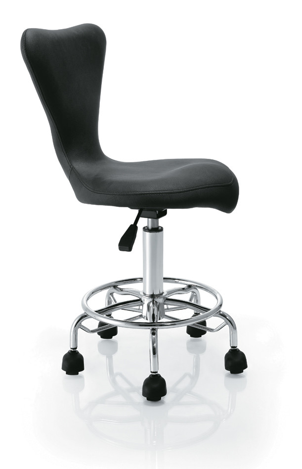 360 Degree Adjustable PU Bar Stools Variable Height For Office , Contemporary Style