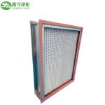 Glass Fiber Media HEPA Air Filter Oven Equipment SS304 High Temperature