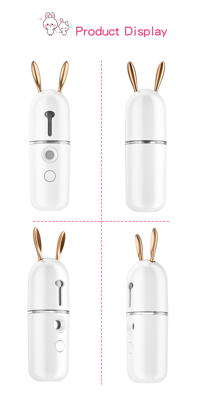 Newest Factory Price No Leakage Upgraded Mini Rabbit Shape Nano Sprayer / Water replenishment instrument