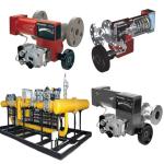 Natural Gas Valve Skid By Masoneilan 35002 Control Valve Type 35 Actuator