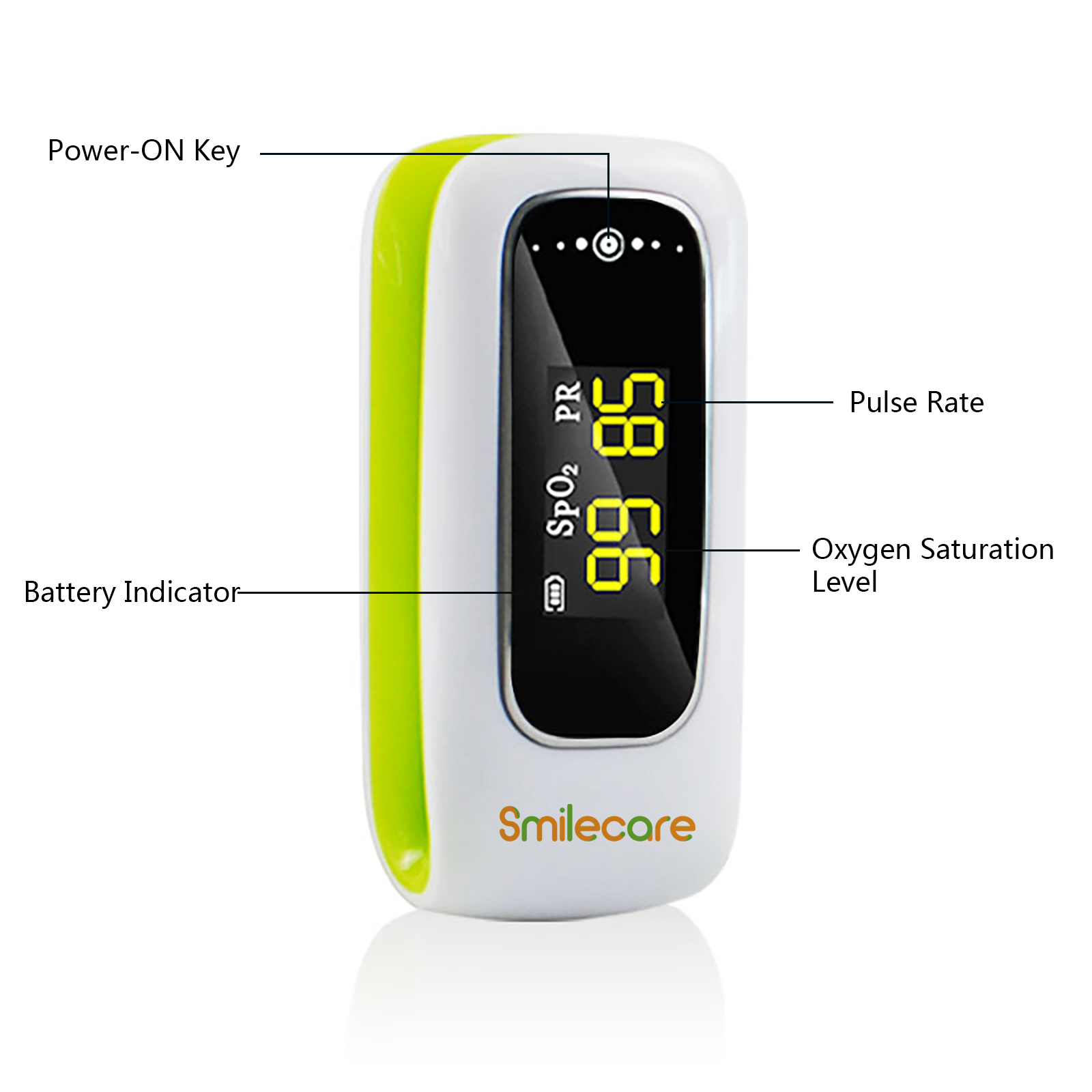 Smart SPO2 Fingertip Pulse Oximeter For Home Use
