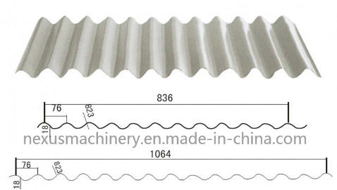 Corrugated Roof Profile Sheet Making Machine/ Steel Roofing Roll Forming Machine