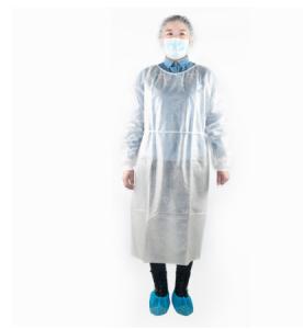 Quality EN13795 Non Woven Disposable Gown Reliable Barriers Fluid Resistant wholesale