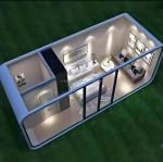 Galvanized Steel Square Tubes Customizable Space Capsule House for Large Space