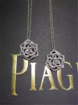 Piaget full diamonds of hollow rose necklace 18kt gold with white gold or yellow