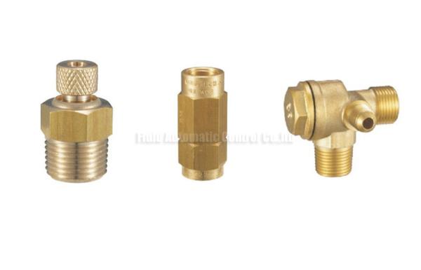 Cheap Brass Pneumatic Accessories Drainer Valve , Unloaded Valve , Throttle Valve , Check Valve Of Air Compressor for sale