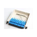 Single Mode Fiber Optic PLC Splitter 1x8 Cassette Card Type Sc/Upc Lightweight