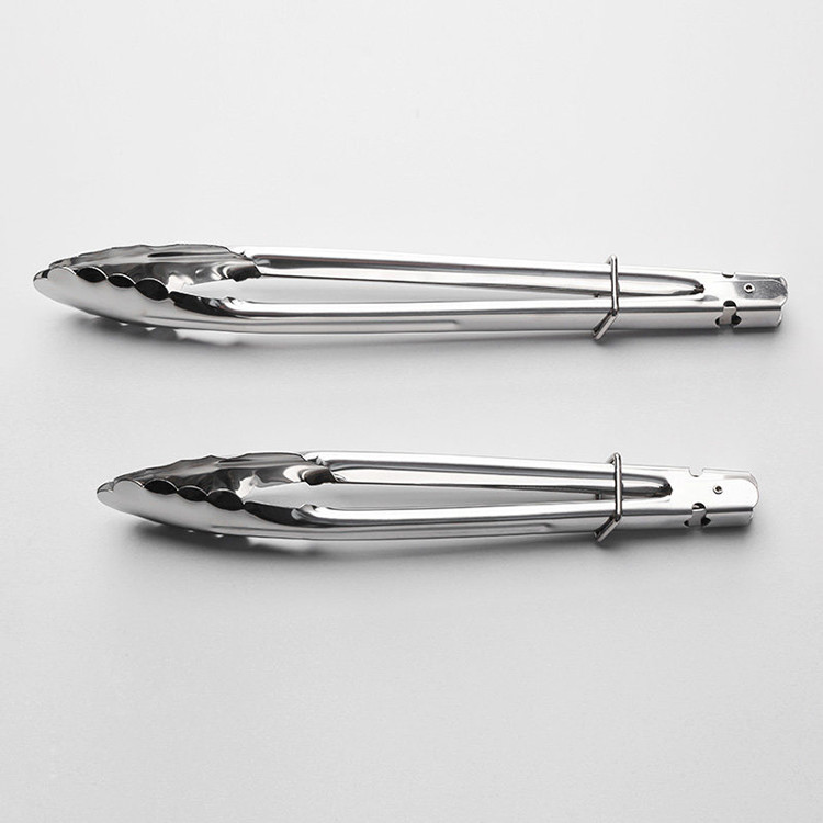 7 Inch 10 Inch 12 Inch Barbecue Steak Bread Tongs Kitchen BBQ Grill Supplies