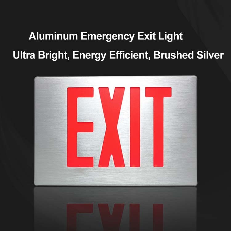 Aluminum Double Sides Red Emergency Exit Signs Light