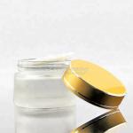 5g-200g Empty Frosted Glass Cosmetic Packaging Gogerous With Lid
