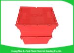 Industrial Plastic Attached Lid Containers , 600*400mm Assorted Height