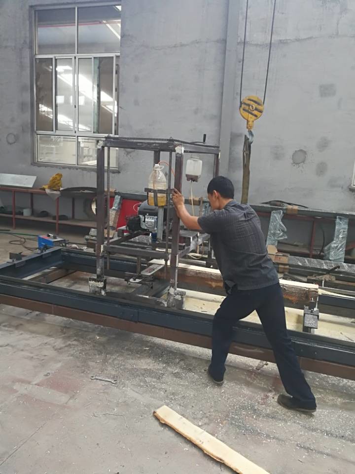 Forestry Chain Saw Mill Machine, horizontal cutting electrical chainsaw mill portable