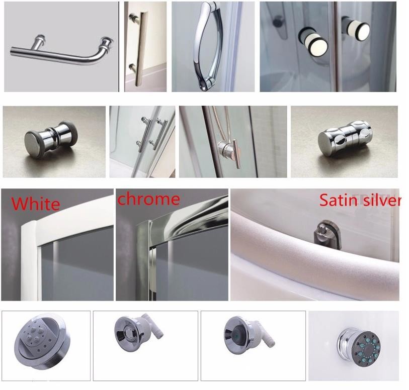 5mm Tempered Glass Shower Enclosures For Home / Hotel / Villa / Apartment