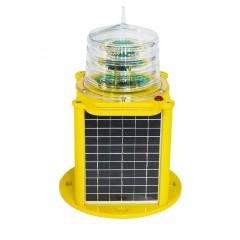 Quality Red 15km Medium Intensity Solar Aviation Obstruction Light wholesale