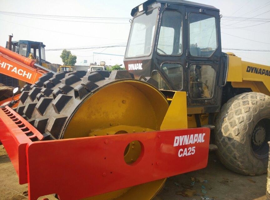 Used CA25 Dynapac Single Drum Roller Stable Operation With Sheep Foot