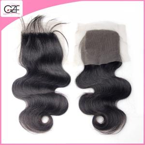 Quality New Arrived Top Quality 120% Density Brazillian Virgin Hair Closure Body Wave 4x4 Lace Closure wholesale