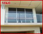 Glass Spigot For Glass Railing VH108SB Tempered glass 304 stainless steel Glass