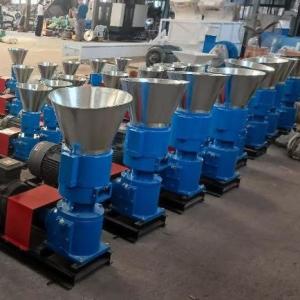 Quality Poultry Feed Diesel Pellet Mill Flat Die Electric Pellet Machine wholesale