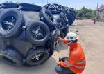 4500x9000mm 50Kpa Pneumatic Fenders For Boat High Energy Absorption Black Color