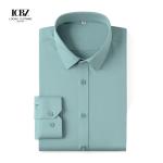 Anti-wrinkle 100S Men's Oversized Convertible Cuff Length Dress Shirts in 100%