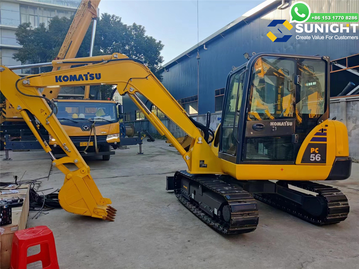 Komatsu PC56 Good Condition Used Excavator Machine Used JAPAN Komatsu PC56 Crawler Excavator Used Excavators