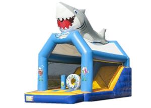 Quality Big Shark Inflatable Kids Jump House , Professional Shark Bounce House Rental wholesale