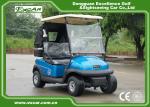 2 Person Electric Golf Car With 3.7KW Motor Italy Graziano Axle Blue Color