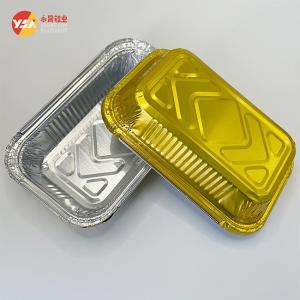 Quality Gold Aluminum Foil Lunch Box Container 450ml 600ml Aluminum Foil Food Grade wholesale